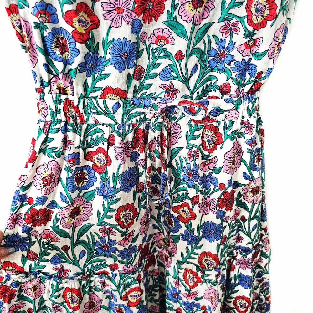 Vineyard Vines Women’ s Floral Flutter Smocked Waist Mini Dress Size XS - Picture 5 of 8